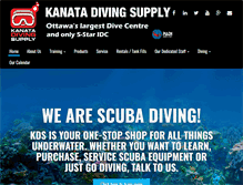 Tablet Screenshot of kanatadivingsupply.com